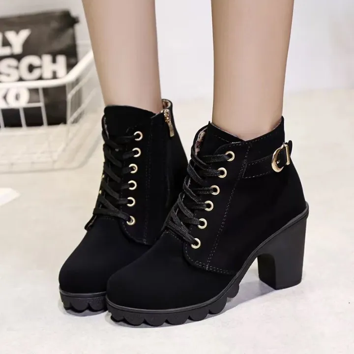 LFT Ladies Korean Fashion Boots High heel